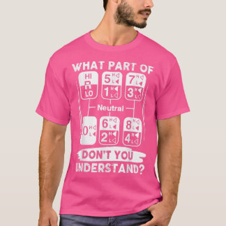 Camiseta Funny Trucker Tee Gearshift Truck Driver Tees For 