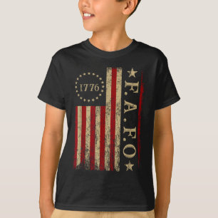 Camiseta Funny Trump Fafo F Por Aí Descubra O Sinalizador R