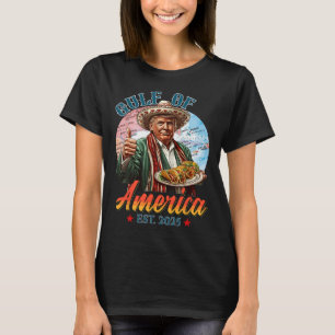 Camiseta Funny Trump Golfo Da América 2025 Engraçado