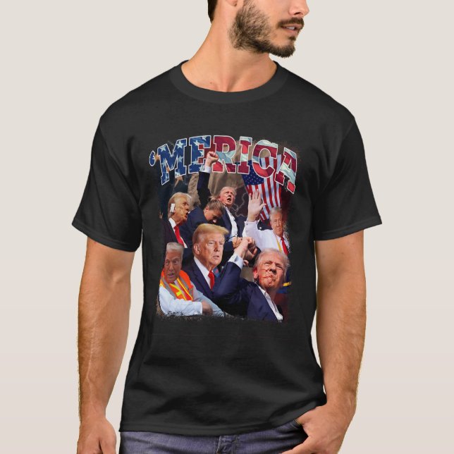 Camiseta Funny Trump Golfo dos Estados Unidos Trump 4 de ju (Frente)