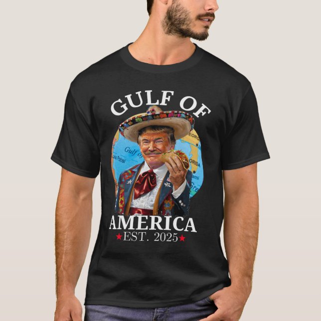 Camiseta Funny Trump Golfo Dos Eua América 2025 Trump Merch (Frente)