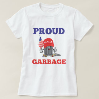 Camiseta Funny Trump orgulhosa de MAGA Cartoon Garbage Amer
