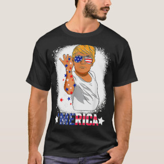 Camiseta Funny Trump Salt Merica Freedom 4th Of July run 