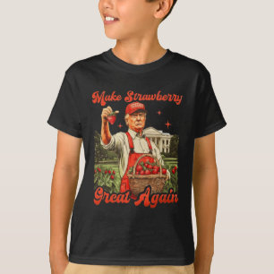 Camiseta Funny Trump Strawberry Season Make Strawberry Grea