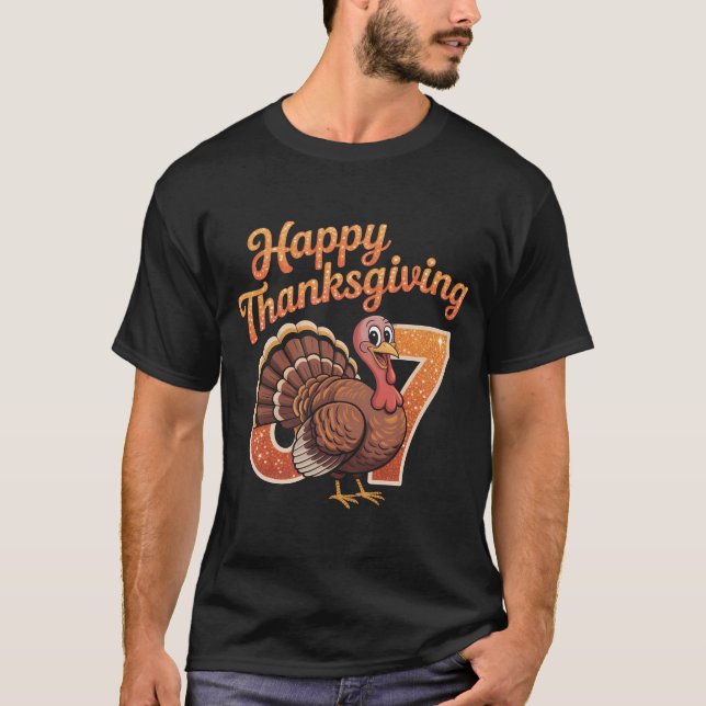 Camiseta Funny Turkey 67th Birthday Thanksgiving Shirt | Go (Frente)