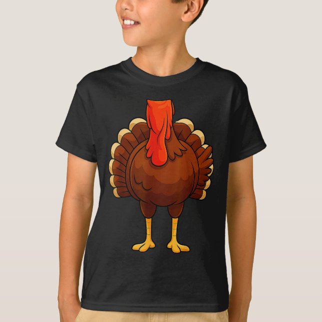 Camiseta Funny Turkey Body Costume Thanksgiving Men Women K (Frente)