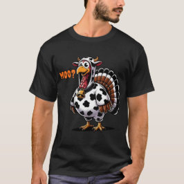Camiseta Funny Turkey Cow Costume Moo-key Thanksgiving