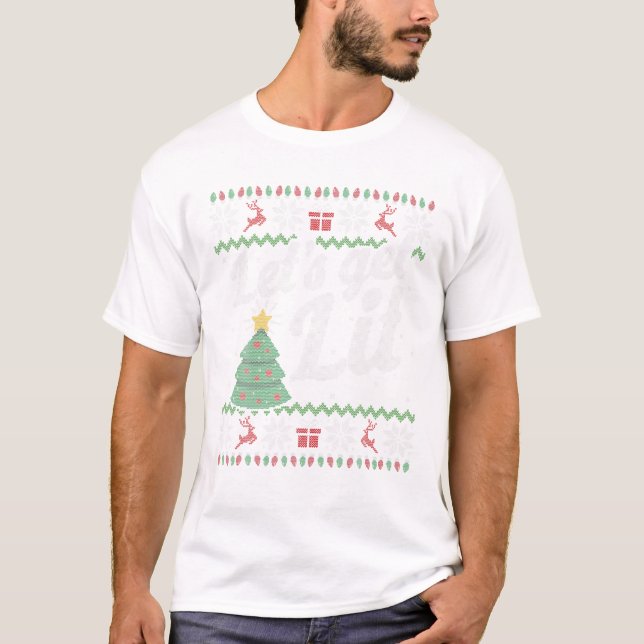 Camiseta Funny Ugly Sweater Christmas (Frente)
