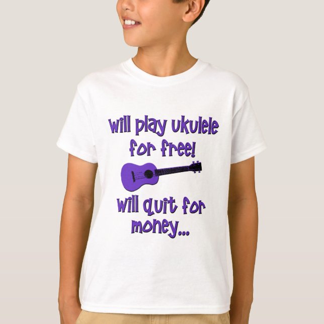 Camiseta Funny Ukulele (Frente)