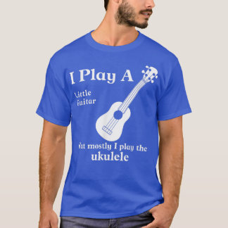 Camiseta Funny Ukulele Tshirts Musician Little Guitar 939
