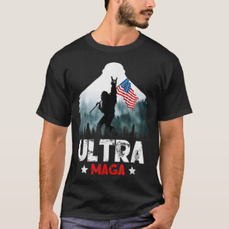 Camiseta Funny Ultra Maga Vintage American Flag Ultra Maga