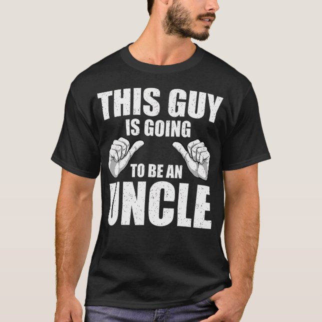 Camiseta Funny Uncle Design For Uncle Men First Time Uncle  (Frente)