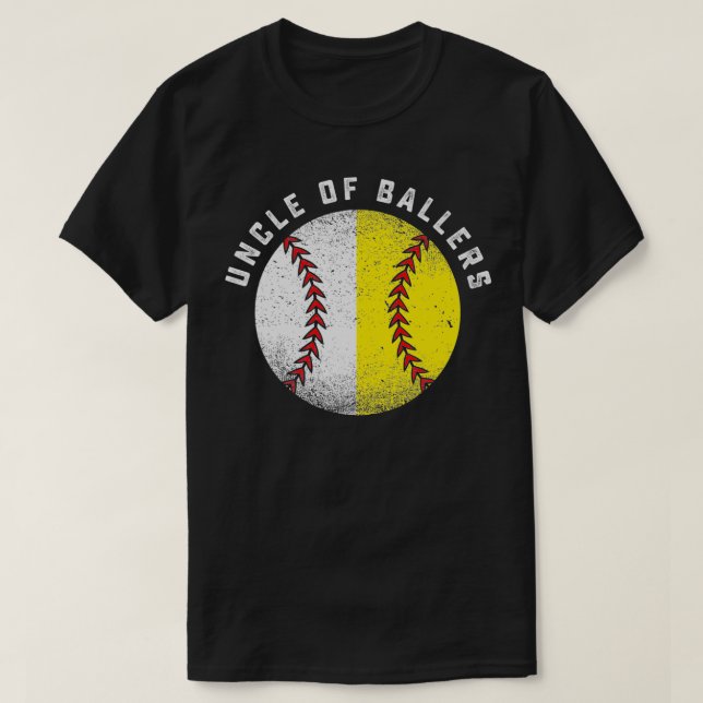 Camiseta Funny Uncle Gift From Nephew Niece Baseball Softba (Frente do Design)