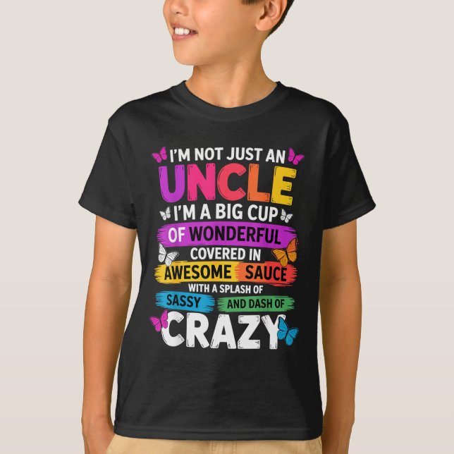 Camiseta Funny Uncle Quote Sy Cool Uncle Men  (Frente)