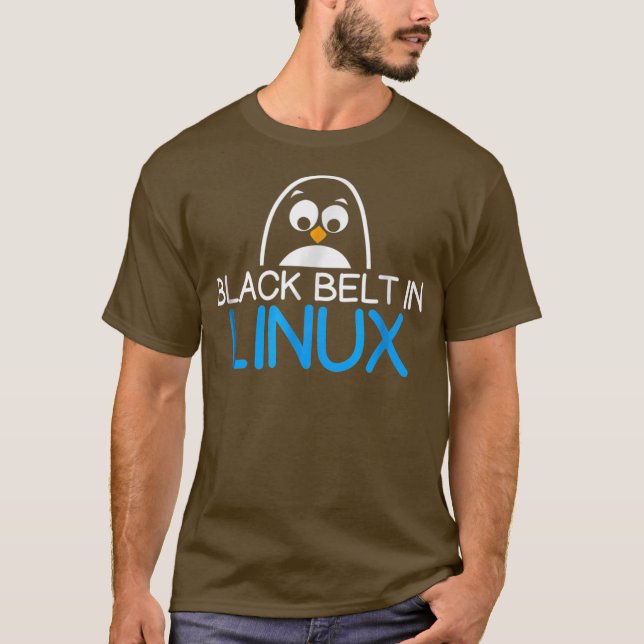 Camiseta Funny Uni TUX Linu Shell IT (Frente)