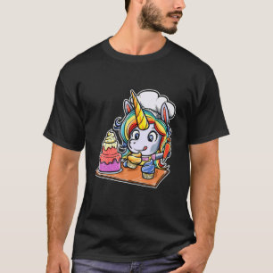 Camiseta Funny Unicorn Baking Cupcakes Baker Bake Baking