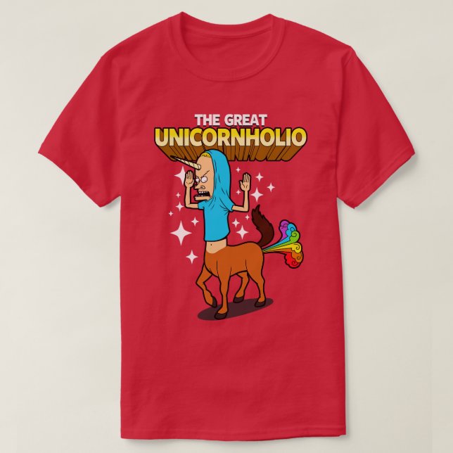 Camiseta Funny Unicorn Farting Rainbow Retro 90 toneladas (Frente do Design)