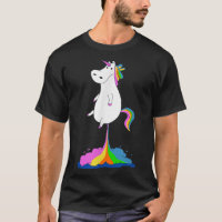 Funny Unicorn Fazendo Arco-Íris - Arte Magical Úni
