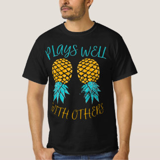 Camiseta Funny Upside Down Pineapple graphic for swingers p