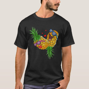 Camiseta Funny Upside Down Pineapple Swinger For Women And