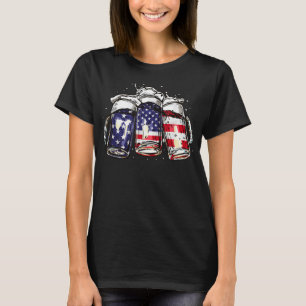 Camiseta Funny USA Bebe American Flag 4° De Julho Men Women