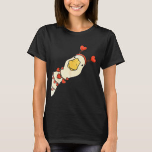 Camiseta Funny Valentine Silly Gooses Pato Coração Amor Cas