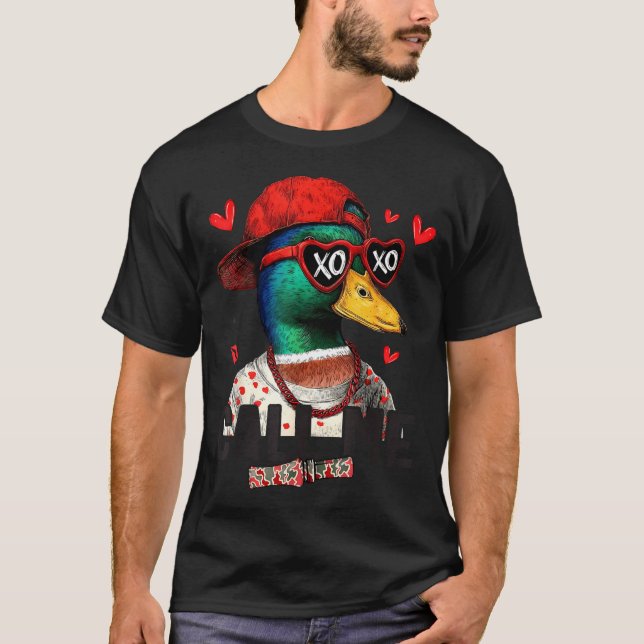 Camiseta Funny Valentines Day Call Me Duck Hunting Men Wome (Frente)