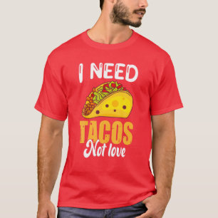 Camiseta Funny Valentines Day Tacos Lover Cool Valentines D