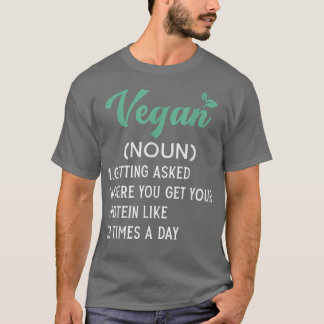 Camiseta Funny Vegan Definition Vegetarian Workout G