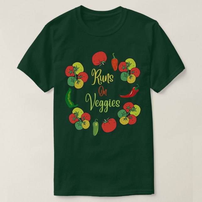 Camiseta Funny Vegan Executa Veggies Vegetariana (Frente do Design)
