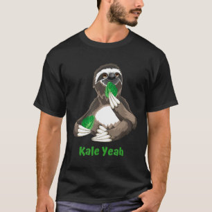 Camiseta Funny Vegan Sloth Kale Vegetarian Gift