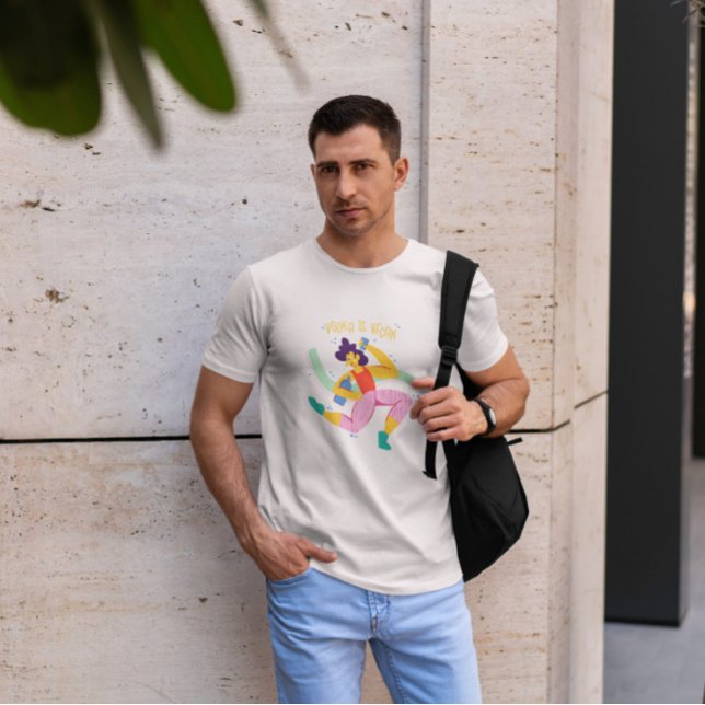 Camiseta Funny Vegan Vodka (Criador carregado)