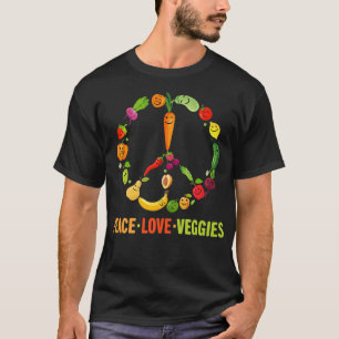 Camiseta Funny Vegetarian Peace Sinal Legal Vegan Veggie Ve