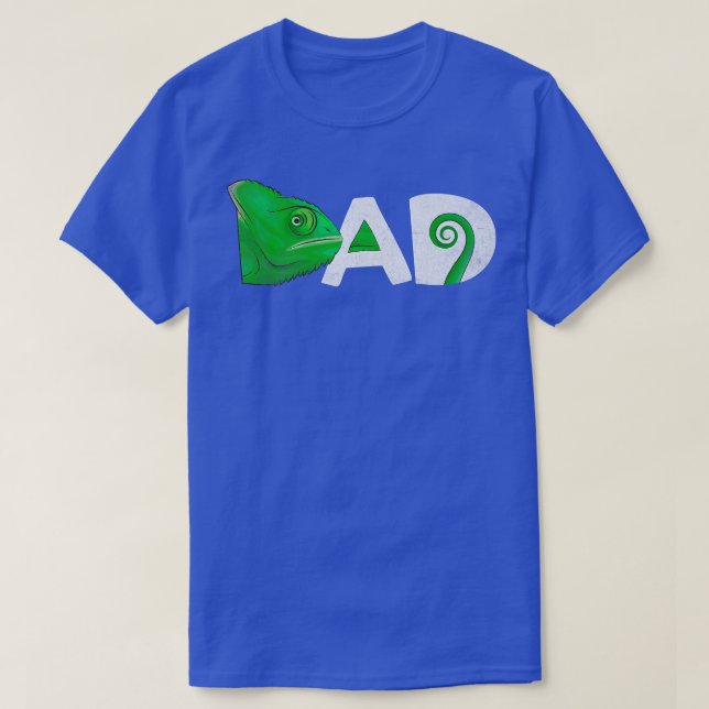 Camiseta Funny Veiled Chameleon Dad , Chameleons Dad 2924 (Frente do Design)