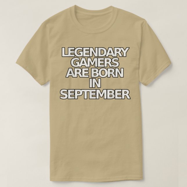 Camiseta Funny Video Game T s Legendary Gamer September Bda (Frente do Design)