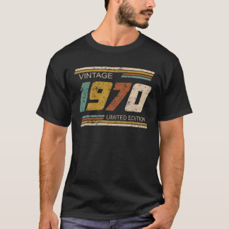 Camiseta Funny Vintage 1970 Limited Edition Festa de aniver