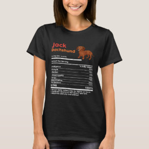 Camiseta Funny Vintage Dachshund Fata Nutrição Cão Lover