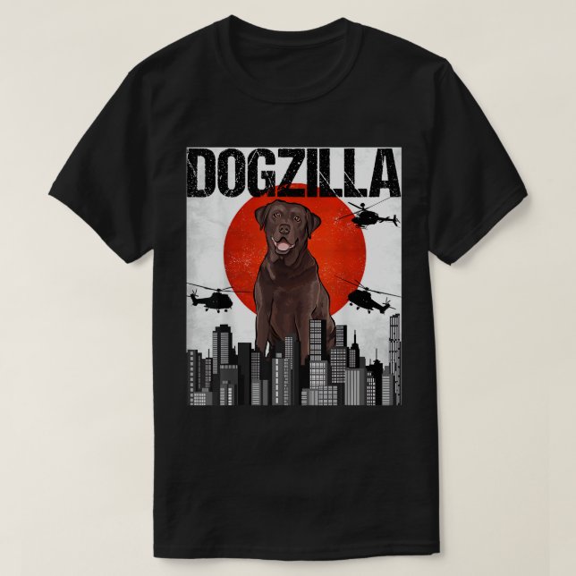 Camiseta Funny Vintage Japonês Dogzilla Chesapeake Bay Ret (Frente do Design)