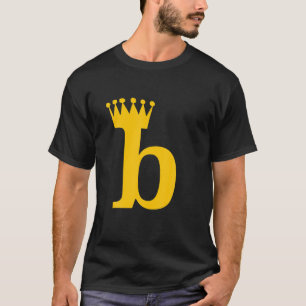 Camiseta Funny Vintage - Letra Maiúscula B - B Alphabet Men