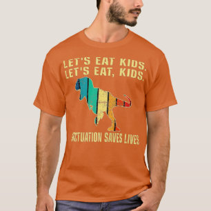 Camiseta Funny Vintage Lets Eat Kids Punctuation Saves Live
