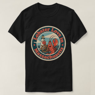 Camiseta Funny Vintage Massachusetts Lighthouder