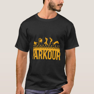 Camiseta Funny Vintage Parkour Free Running Gift Para Homen