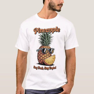 Camiseta Funny Vintage Pineapple Tropical Retro