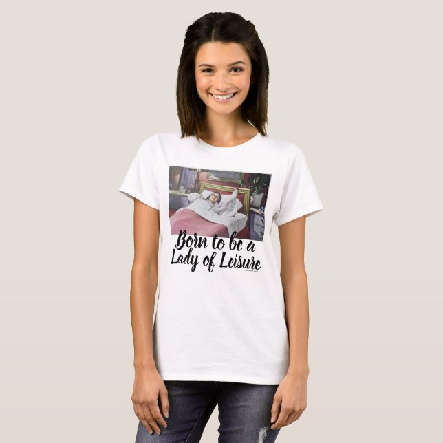 Camiseta Funny Vintage - Retrô-Lady Leisure (Frente Completa)