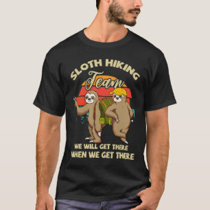 Camiseta Funny Vintage Sloth Hking Team Sloth
