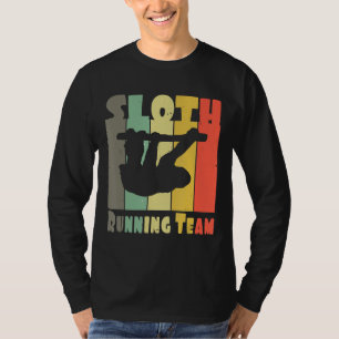 Camiseta Funny Vintage Sloth Running Team