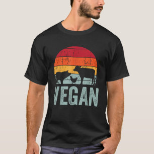 Camiseta Funny Vintage Vegan Vegetarian Foodie Men Mulheres