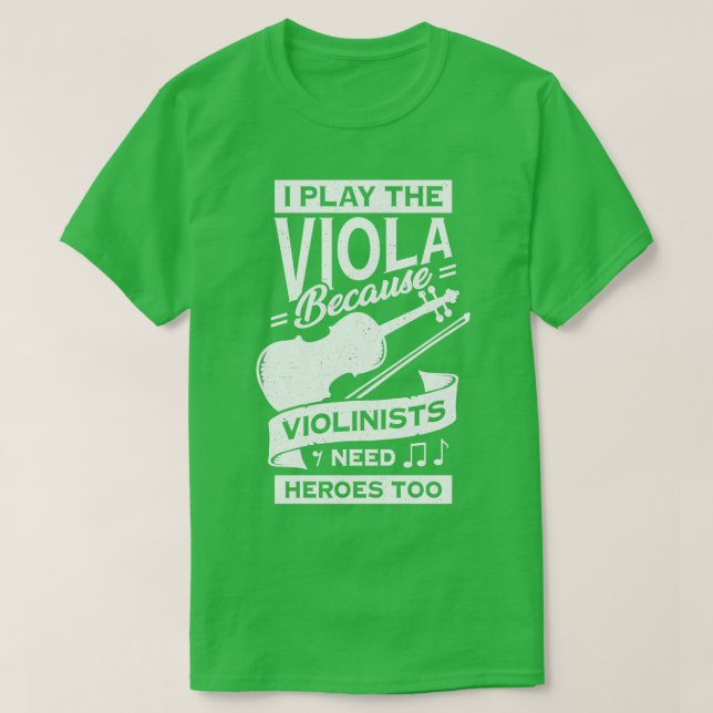 Camiseta Funny Viola Player Instrumento Violista Presente (Frente do Design)