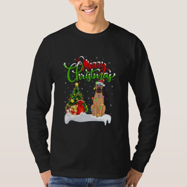 Camiseta Funny Vizsla Dog Lover Xmas Lighting Vizsla (Frente)