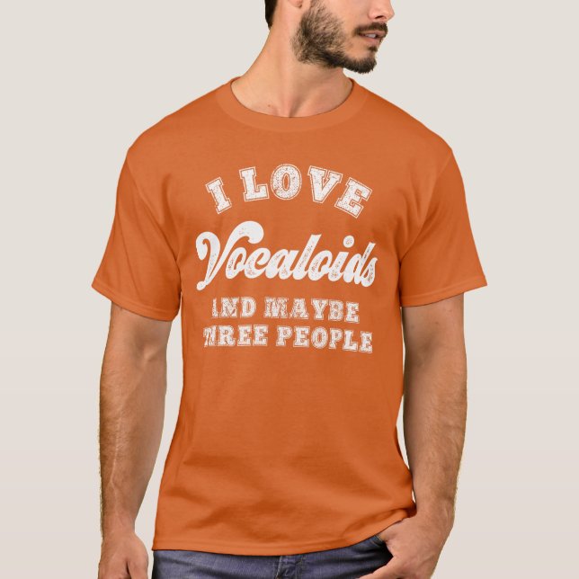 Camiseta Funny Vocaloid Lover Sarcastic Anime Manga Introve (Frente)